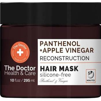 Maska do włosów rekonstruujący PANTENOL + OCET JABŁKOWY, The Doctor, 295ml
