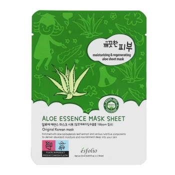 Nawilżająco-regenerująca maska w płachcie z ekstraktem z aloesu, Esfolio, 25 ml