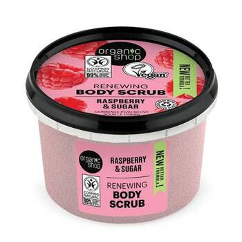 Cukrowy peeling do ciała, Malinowy Krem, 250 ml