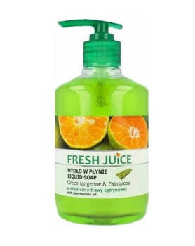 Mydło w płynie Zielona Mandarynka i Palmarosa, Fresh Juice, 460ml