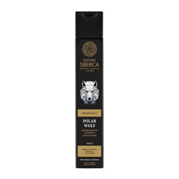Naturalny, zmiękczający szampon - odżywka do włosów 2w1 Wilk Polarny, Natura Siberica Men, 250ml
