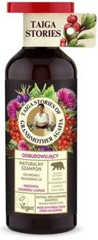 Szampon do Włosów Ochrona i Regeneracja z Mącznicą Lekarską i Łopianem, Babuszka Agafia, 500 ml