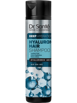 Szampon do włosów z nawadniajacym kwasem hialuronowym, Dr. Sante, 250 ml