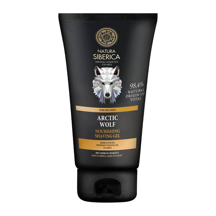 Naturalny, odżywczy, transparentny żel do golenia Wilk Polarny, Natura Siberica Men, 150ml