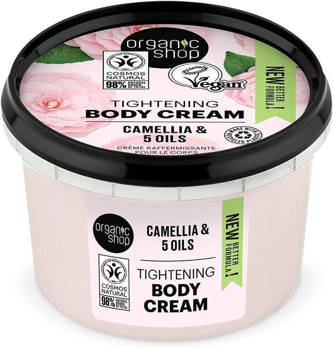 Organiczny krem do ciała, Japońska Kamelia, 250 ml